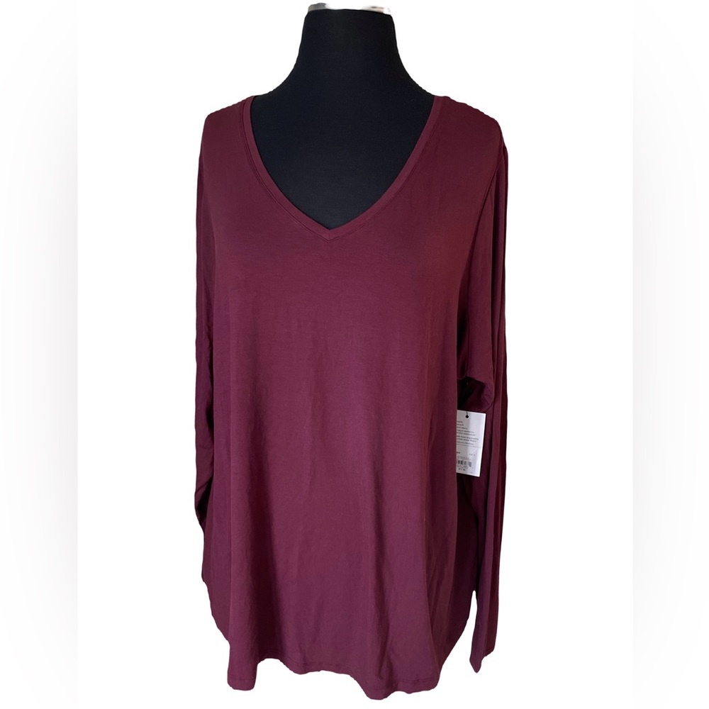 V-Neck Long Sleeve Tee